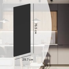 Фасад кухонного шкафа София 29.7x76.5 см KONSENSA ЛДСП цвет серый
