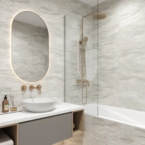 Глазурованный керамогранит LB Ceramics Круча 19.9x60.3 см 0.96 м² матовый цвет серый
