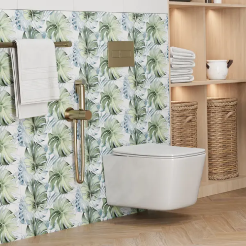 Настенная плитка KREAFORTA Mersey Тропик 20x40 см 1.62 м² матовая цвет зеленый