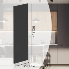Фасад кухонного шкафа София 29.7x102.1 см KONSENSA ЛДСП цвет серый