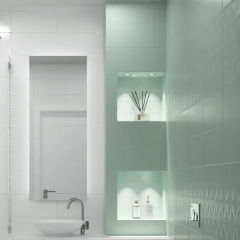 Настенная плитка KREAFORTA Mersey Моно 20x40 см 1.62 м² матовая цвет мятный