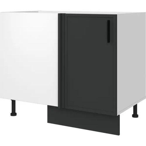 Напольный шкаф Неро 100x82.5x58 см DELINIA МДФ цвет графит