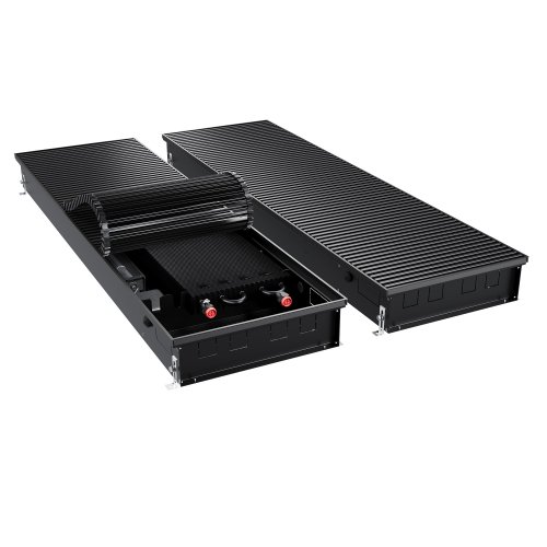 Конвектор внутрипольный Royal Thermo ATRIUM TURBO-110/400/1400-DG-U-BL