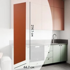 Фасад кухонного шкафа Тара 44.7x214.1 см KONSENSA МДФ цвет терракотовый