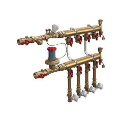 Узел коллекторный Giacomini отопления этажный, подключение тип B3 3/4 x 1/2 / 4, GE553Y044
