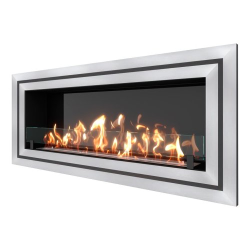 Биокамин встраиваемый SteelHeat GRAND-D 1500 XL (Стекло + Стемалит)