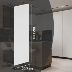 Фасад кухонного шкафа София 29.7x102.1 см KONSENSA ЛДСП цвет белый