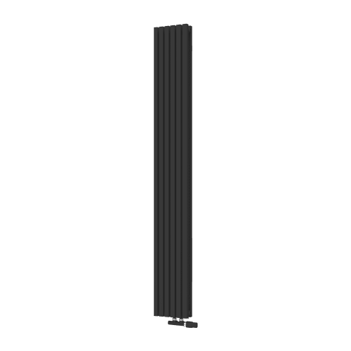 Радиатор КЗТО QUADRUM 30 V 2- 1750-6 UT RAL1T103S9005 (черный матовый муар)