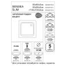 Душевой поддон Sensea Slim акриловый квадратный 100x100 см
