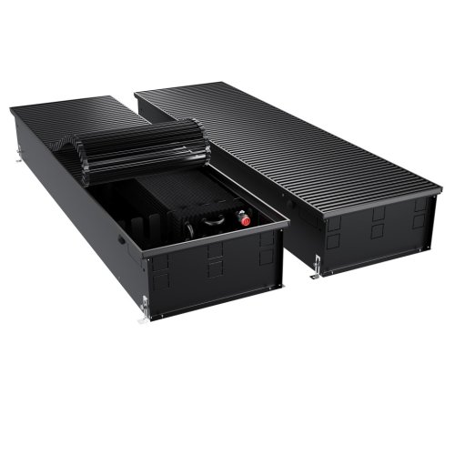 Конвектор внутрипольный Royal Thermo ATRIUM TURBO-190/400/2200-DG-U-BL