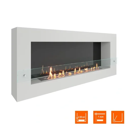 Биокамин SteelHeat WALL GRAND 1500 белый