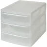 Органайзер настольный А4 3 ящика 26x26.5x36.8 см полипропилен цвет прозрачный