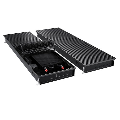 Конвектор внутрипольный Royal Thermo ATRIUM TURBO-90/400/1300-DG-U-BL
