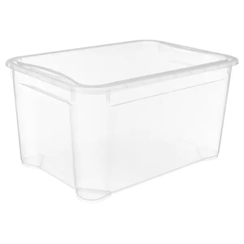 Ящик Кристалл XL 55.5x43.5x39 см 70 л пластик с крышкой цвет прозрачный
