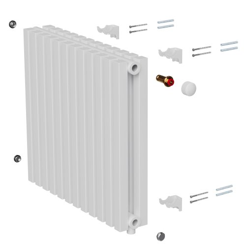Дизайн-радиатор Royal Thermo Shift Q30 VC2050 - 24 секц. RAL9016