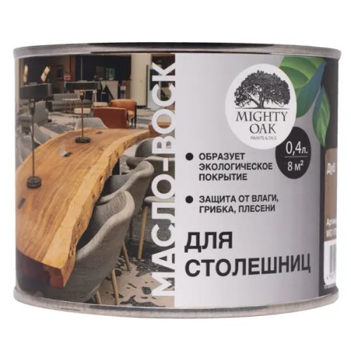 Масло-воск для столешниц Mighty Oak цвет дуб 0.4 л