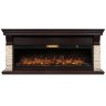 Портал Firelight Michigan 60, камень молочный, шпон темный дуб