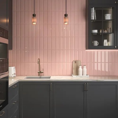Плитка настенная Kerama Marazzi Аккорд 8.5x28.5см 0.97м2 цвет светло-розовый