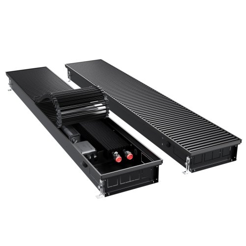 Конвектор внутрипольный Royal Thermo ATRIUM TURBO-90/250/2500-DG-U-BL
