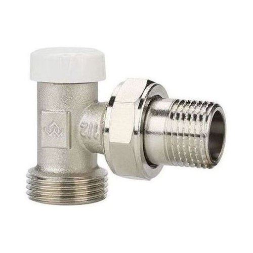 Клапан радиаторный VARMEGA 1/2 x 3/4EK запорный, угловой VM10202