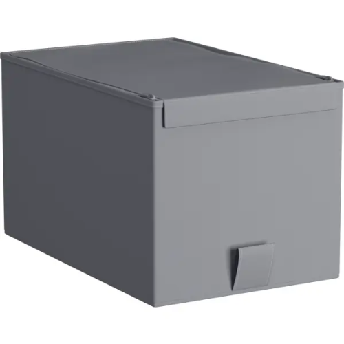 Короб для хранения Spaceo 18x16.5x28 см полипропилен цвет гранит