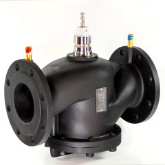 Клапан балансировочный комбинированный РИДАН AQF-R DN200 PN16, с ниппелями, фланцевый