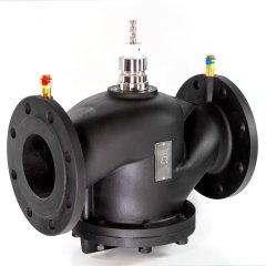 Клапан балансировочный комбинированный РИДАН AQF-R DN125 PN16, с ниппелями, фланцевый