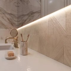 Глазурованный керамогранит Arcadia Ceramica Maxwood Crema 60x120 см 1.44 м² матовый цвет бежевый