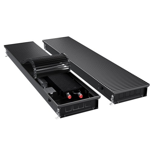 Конвектор внутрипольный Royal Thermo ATRIUM TURBO-90/300/800-DG-U-BL