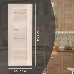 Фасад кухонного шкафа Касли 39.7x102.1 см KONSENSA ЛДСП цвет светлое дерево