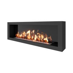 Биокамин SteelHeat WALL ONE 1700 черный (Стемалит)