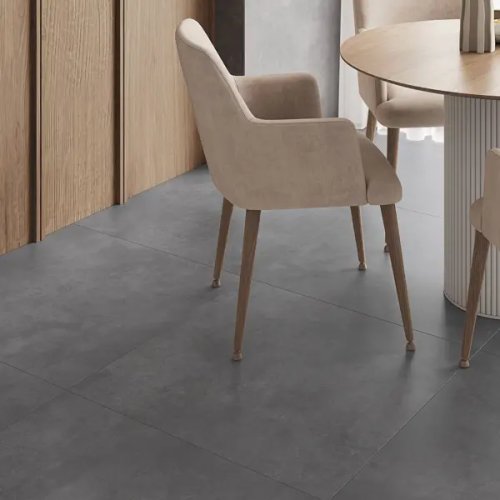 Глазурованный керамогранит Ceradim Concrete Courage Dark Grey 80x80 см 1.92 м² матовый цвет темно-серый