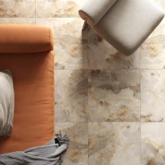 Глазурованный керамогранит Laparet Onice Alexa 60x60 см 1.44 м² полированный цвет серый