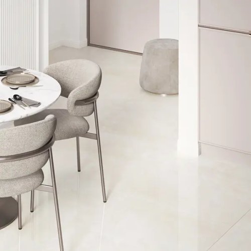 Глазурованный керамогранит Ceradim Onyx Talent 80x80 см 1.92 м² полированный цвет кремовый