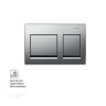 Кнопка смыва для инсталляции Geberit Alpha35 115.045.46.5 матовая цвет хром