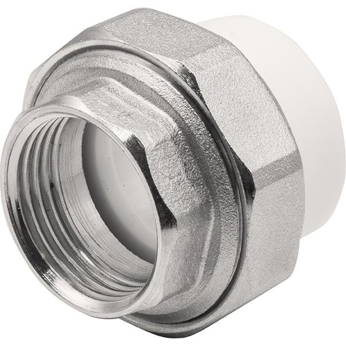Муфта THERMOLIGHT комбинированная разъемная PP-R ВР 32х1 1/4 белый (5/120)