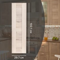 Фасад кухонного шкафа Касли 29.7x102.1 см KONSENSA ЛДСП цвет светлое дерево