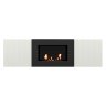 Каминокомплект: Тумба с биокамином Firelight BFP/P-1400L белая+набор керамических дров сосна