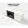 Каминокомплект: Тумба с биокамином Firelight BFP/P-1400L белая+набор керамических дров сосна