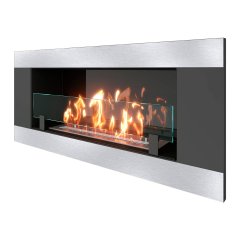 Биокамин встраиваемый SteelHeat LONG-H 900 Small (Стекло + Стемалит)