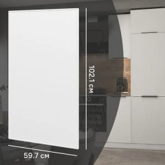 Фасад кухонного шкафа Инта 59.7x102.1 см KONSENSA МДФ цвет белый