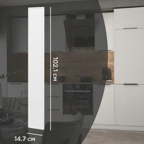 Фасад для кухонного шкафа Инта 14.7x102.1 см Delinia ID МДФ цвет белый