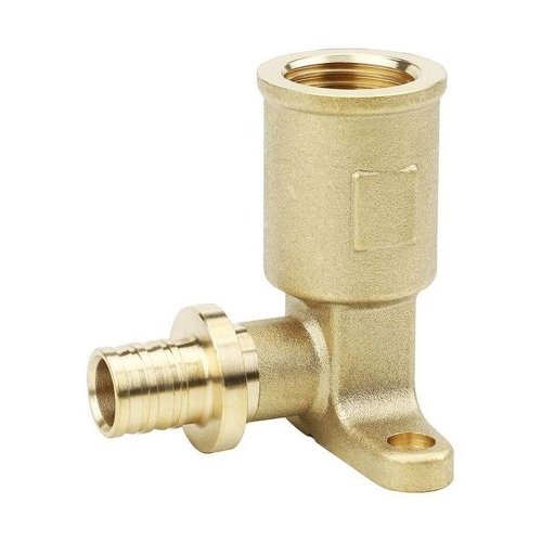 Угол VARMEGA Slide-fit настенный (водороз.) ВР, 16x1/2, Н-55мм, удл., с креп., акс., латунь, VM5162