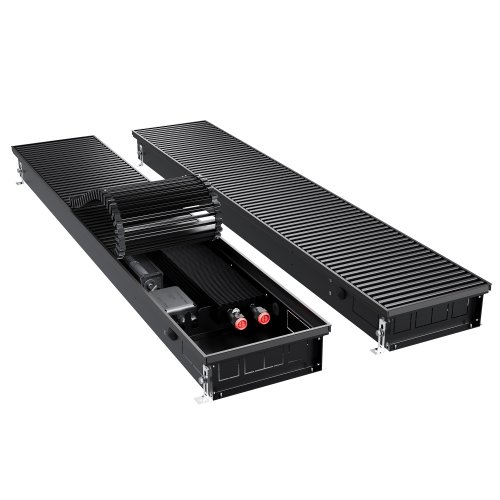 Конвектор внутрипольный Royal Thermo ATRIUM TURBO-90/250/2900-DG-U-BL