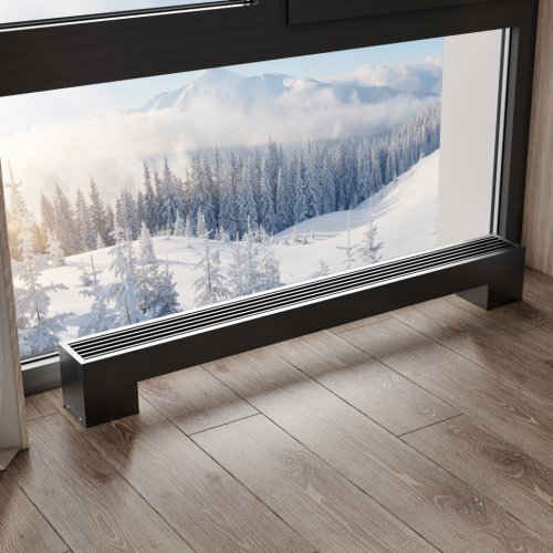 Конвектор напольный Royal Thermo STEP-180/180/1300-3-N-BL-LG-BL