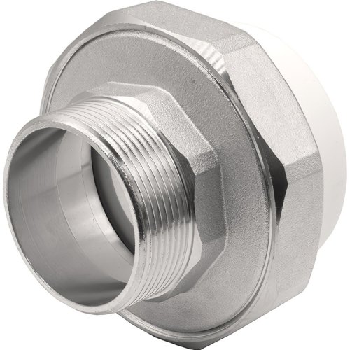 Муфта THERMOLIGHT комбинированная разъемная PP-R НР 63х2 белый (2/20)