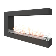 Биокамин торцевой SteelHeat GRAND 1100 (Стекло)