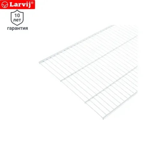 Полка проволочная Larvij 90.3x40.6 см металл цвет белый