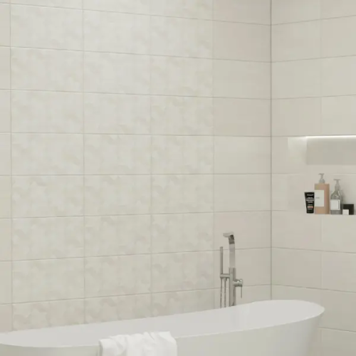 Плитка настенная Mersey Травертин 20x40 см 1.6 м² матовая цвет серый