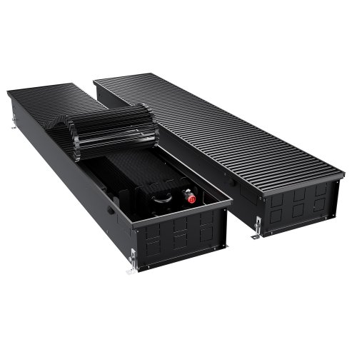 Конвектор внутрипольный Royal Thermo ATRIUM TURBO-150/300/2800-DG-U-BL